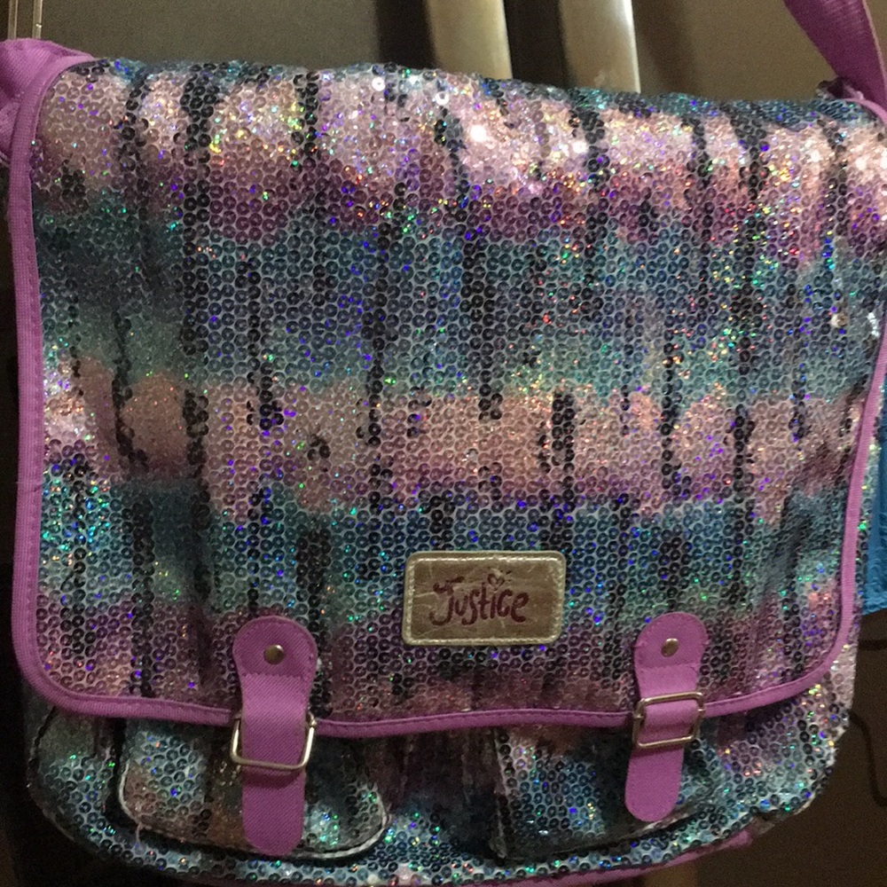 Justice Sequin Book bag & lunch bag. - Picture 6 of 8